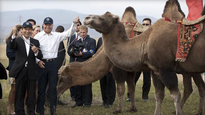 Khoảnh khắc ngộ nghĩnh của chính trị gia và các con vật ảnh 6