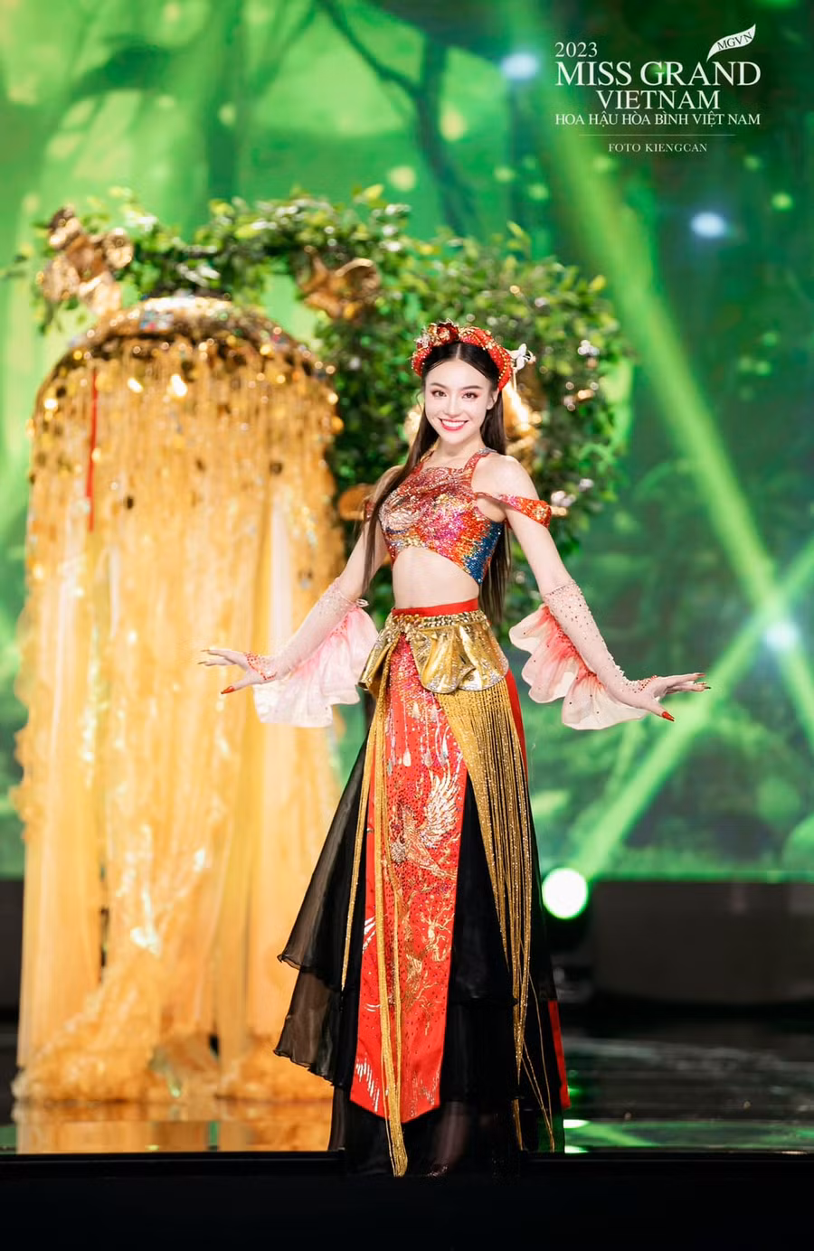 Thùy Vi lọt top 10 Miss Grand Vietnam 2023.