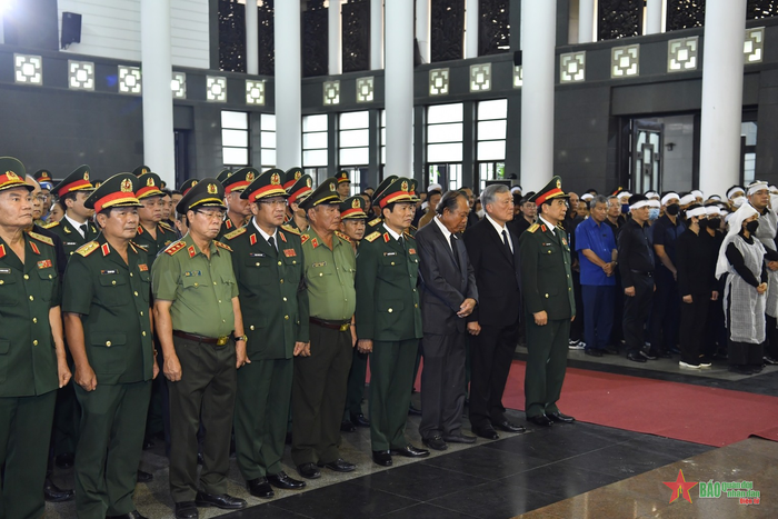 Quang cảnh Lễ truy điệu Thượng tướng Nguyễn Chí Vịnh. Ảnh: TUẤN HUY