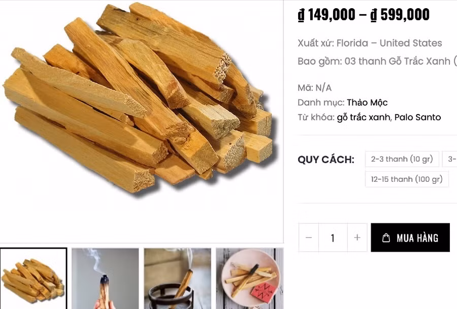 Nửa triệu vài thanh củi đốt