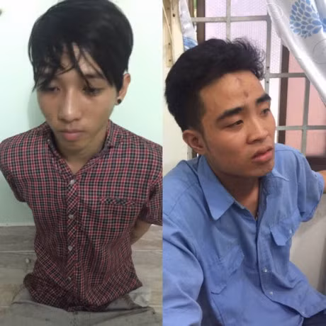 Hai thieu nien dap phu nu nga xe, cuop cua - Anh 1