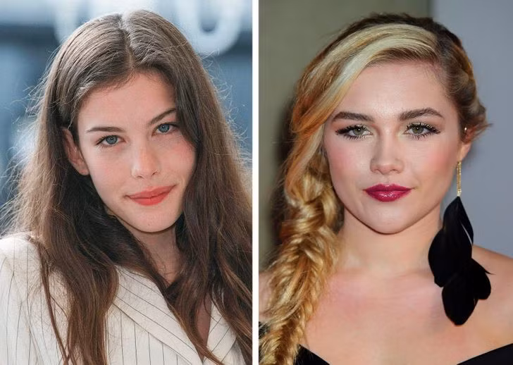 Liv Tyler và Florence Pugh, 18 tuổi.