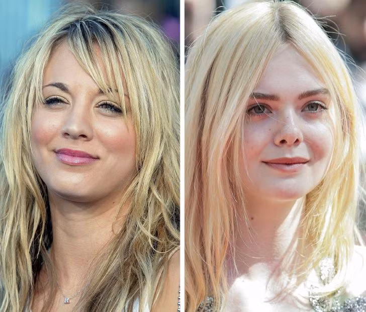 Kaley Cuoco và Elle Fanning, 18 tuổi.