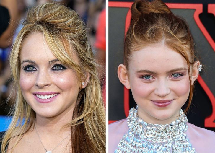 Lindsay Lohan và Sadie Sink, 17 tuổi.