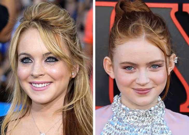 Lindsay Lohan và Sadie Sink, 17 tuổi.