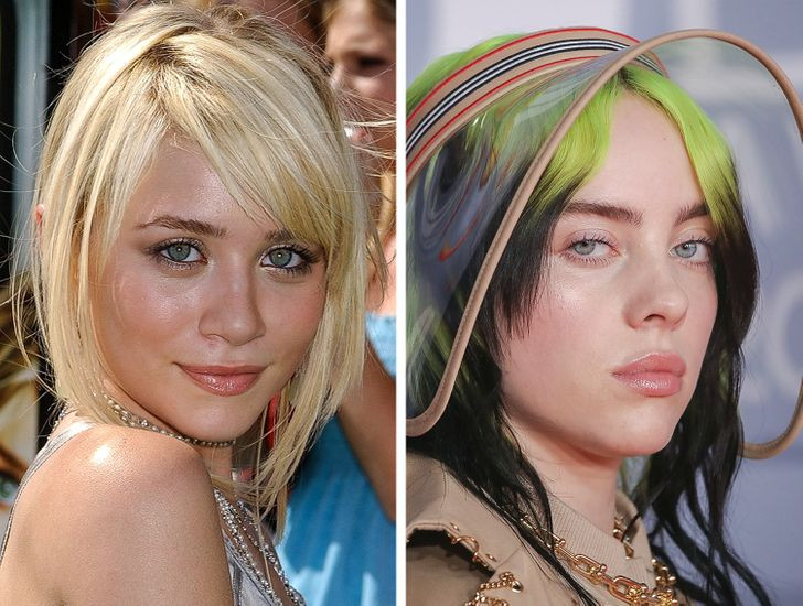 Ashley Olsen và Billie Eilish, 18 tuổi.