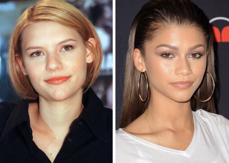 Claire Danes và Zendaya, 18 tuổi.