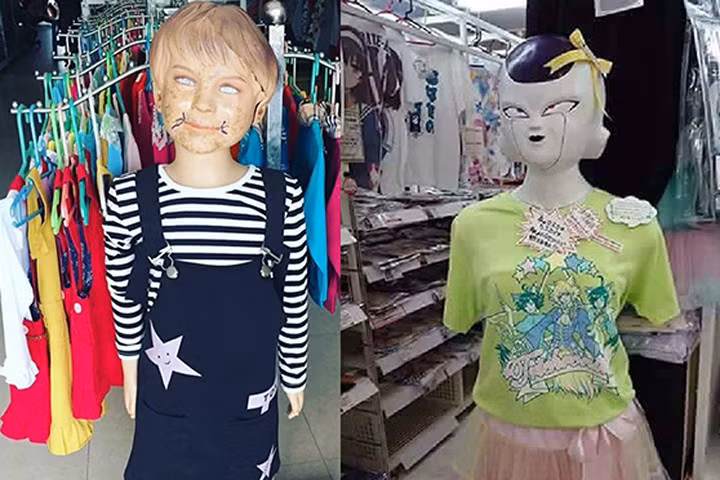 Những con ma-nơ-canh khiến khách hàng sợ "hết hồn hết vía"