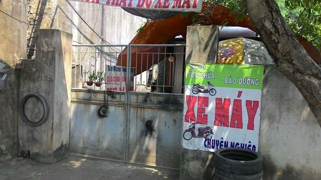 Ngôi nhà nơi chị H. tự thiêu (Ảnh: Cộng tác viên H.H)