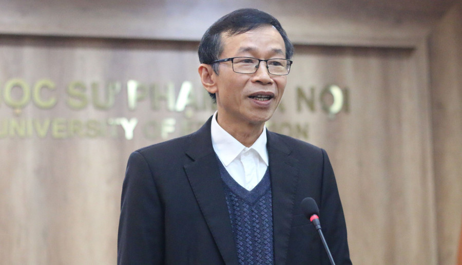 GS.TS Nguyễn Văn Minh – Hiệu trưởng Trường ĐH Sư phạm Hà Nội. Ảnh: TG