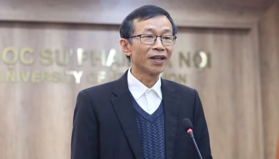 GS.TS Nguyễn Văn Minh – Hiệu trưởng Trường ĐH Sư phạm Hà Nội. Ảnh: TG