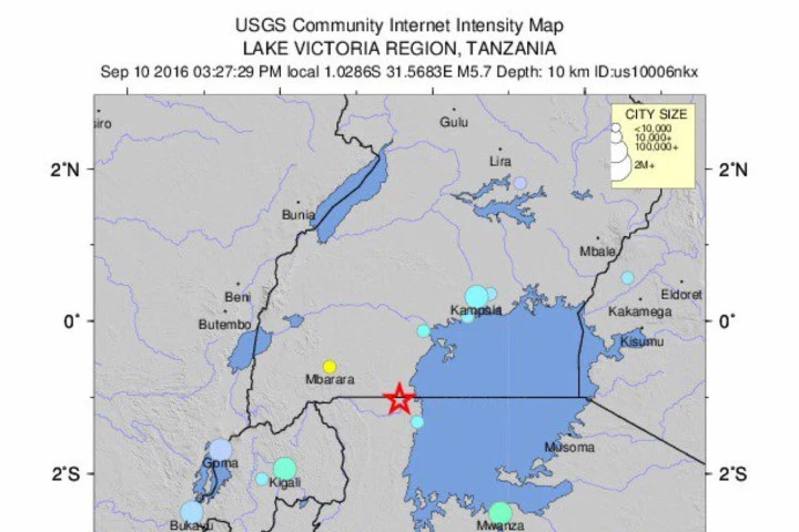 Động đất kinh hoàng ở Tanzania, 10 người thiệt mạng