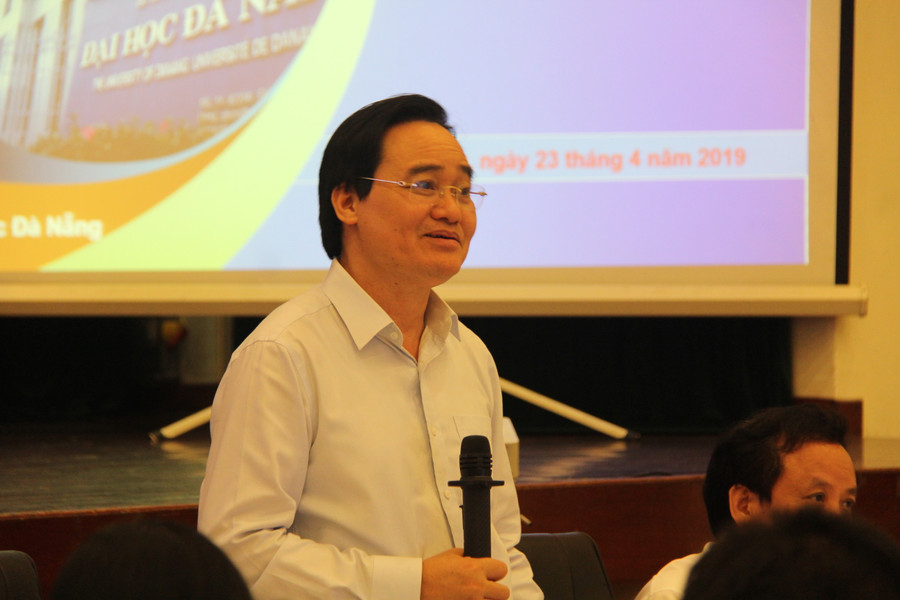 Bộ trưởng Bộ GD&ĐT Phùng Xuân Nhạ tin tưởng thời gian tới Dự án Khu đô thị ĐH Đà Nẵng sẽ được triển khai với tốc độ nhanh