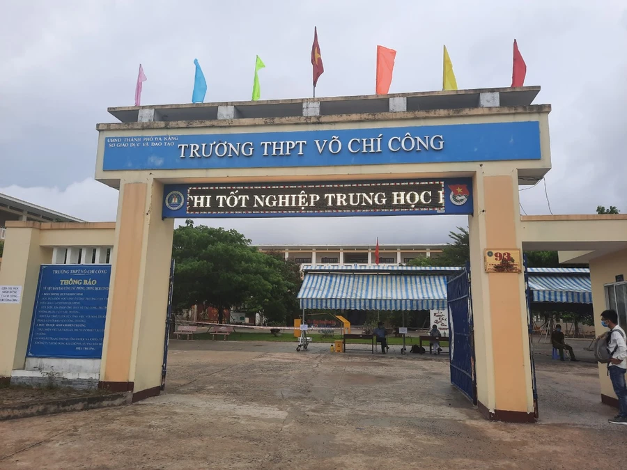 Điểm thi Trường THTP Võ Chí Công dành riêng cho thí sinh là các F liên quan đến Covid - 19 