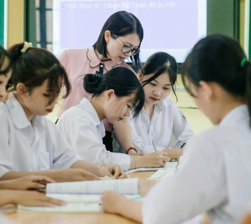 Lớp học của Trường THPT Lục Nam (Bắc Giang). Ảnh: NTCC Lớp học của Trường THPT Lục Nam (Bắc Giang). Ảnh: NTCC