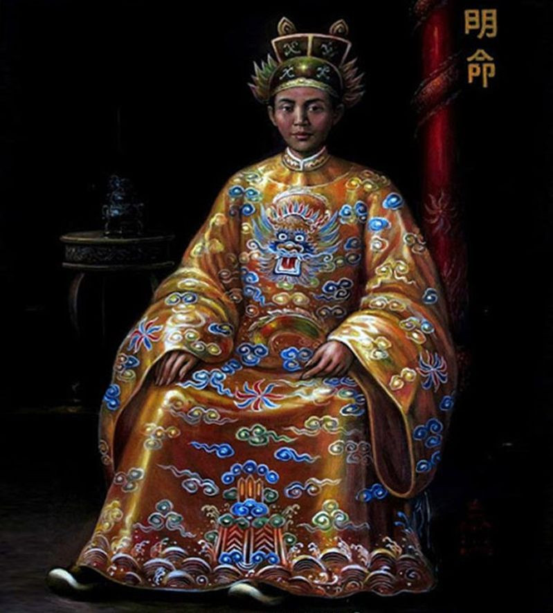 Chân dung vua Minh Mạng. Ảnh: Bảo tàng Hà Tĩnh. Chân dung vua Minh Mạng. Ảnh: Bảo tàng Hà Tĩnh.