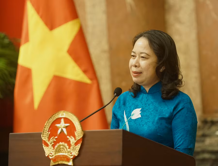 Phó Chủ tịch nước Võ Thị Ánh Xuân biểu dương ngành Giáo dục đã bền bỉ tạo điều kiện để học sinh được thể hiện tài năng.