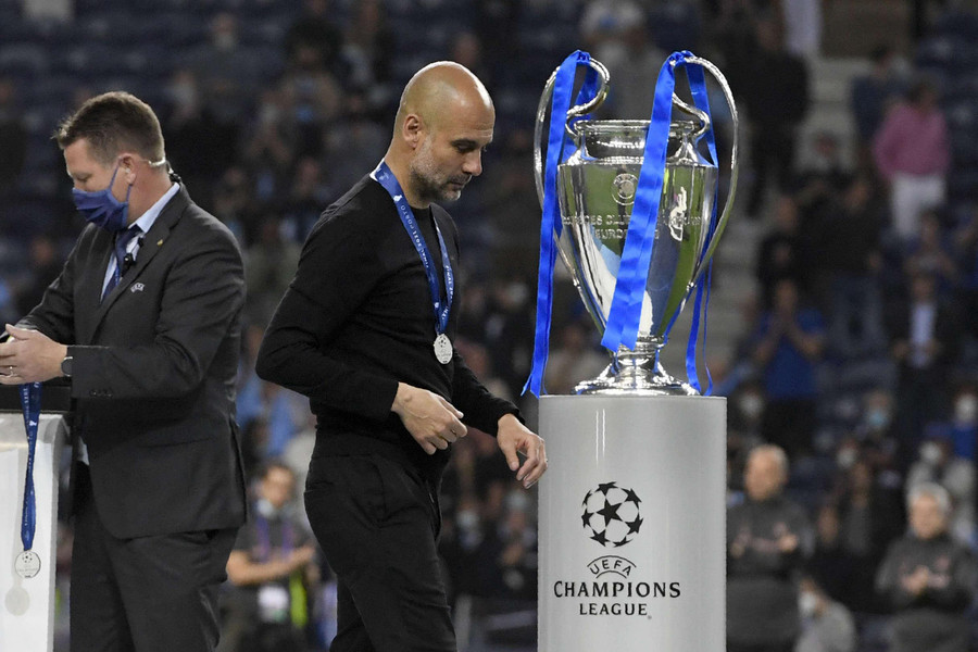 Pep Guardiola thất bại ở trận chung kết Champions League 2021.