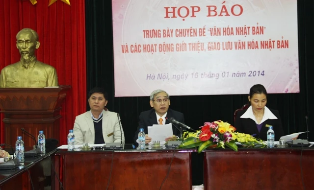 Họp báo công bố trưng bày "Văn hóa Nhật Bản"