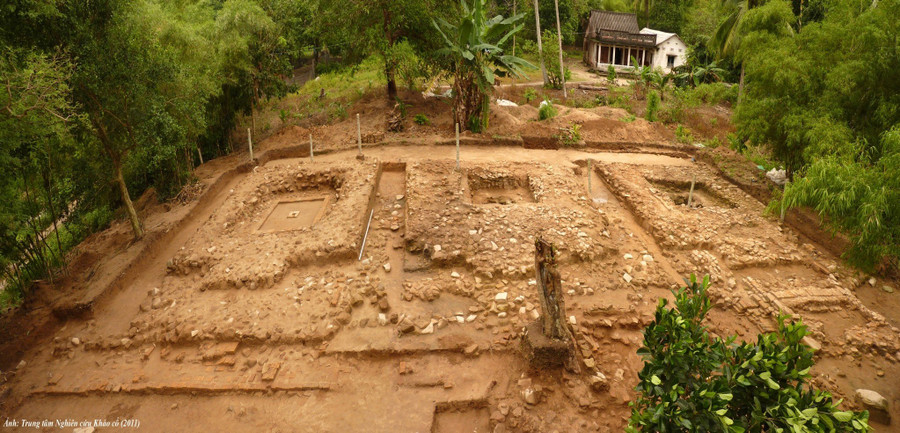 Gò Út Trạnh (Ảnh: Ban Quản lý Di tích Văn hóa Óc Eo).