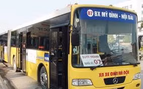 Thí điểm xe khách tuyến trung tâm Hà Nội - Sân bay Nội Bài 