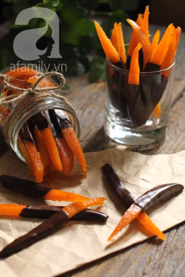 Cuối tuần làm mứt vỏ cam chuẩn bị đón Tết