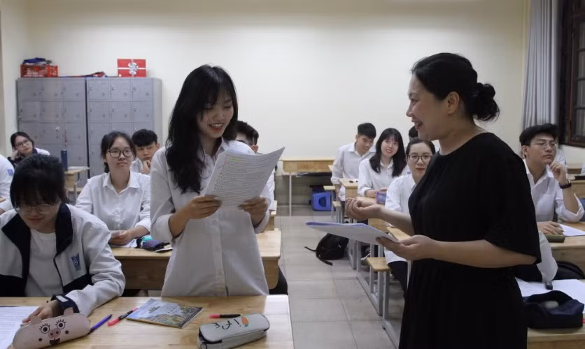 Học sinh Trường THPT Phan Đình Phùng trong một giờ học.