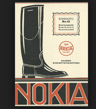 Một poster quảng cáo ủng của công ty Nokia Một poster quảng cáo ủng của công ty Nokia