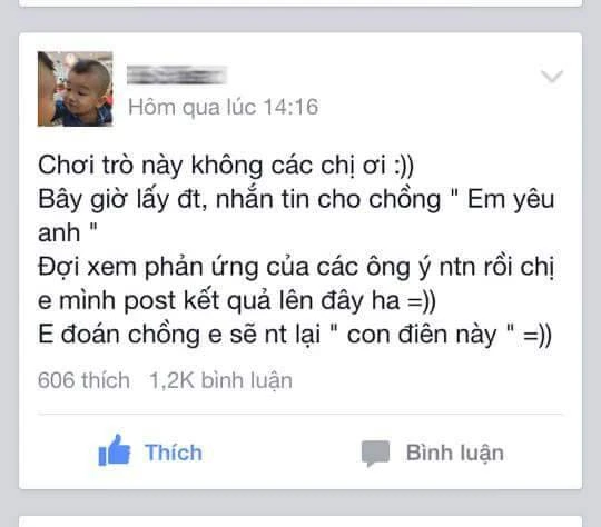 Cơn sốt tin nhắn Em yêu anh chỉ là trò vô bổ của những người rỗi việc!