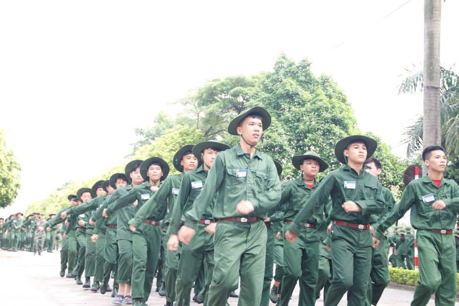 ... học đội hình, đội ngũ.