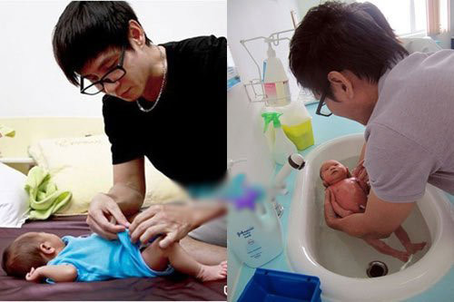 Những ông bố "bỉm sữa" được mê nhất showbiz Việt ảnh 2 Những ông bố ‘bỉm sữa’ được mê nhất showbiz Việt - 2