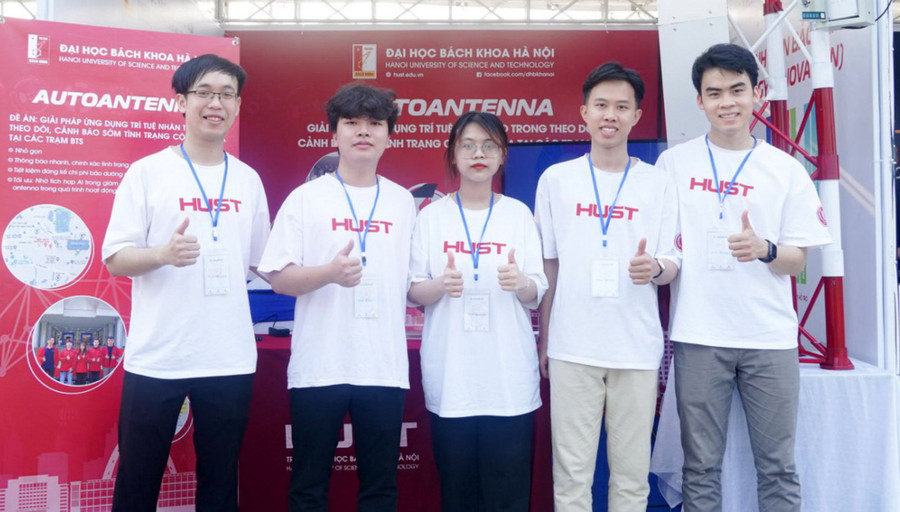 Nhóm sinh viên Bách khoa Hà Nội đoạt giải Nhất cuộc thi học sinh, sinh viên với ý tưởng khởi nghiệp năm 2023.
