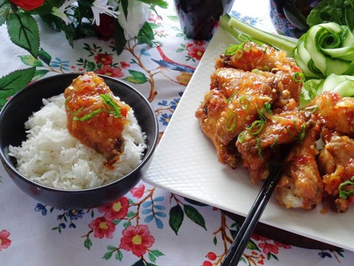 Cánh gà sốt chua ngọt ngọn miệng, trôi cơm - 10
