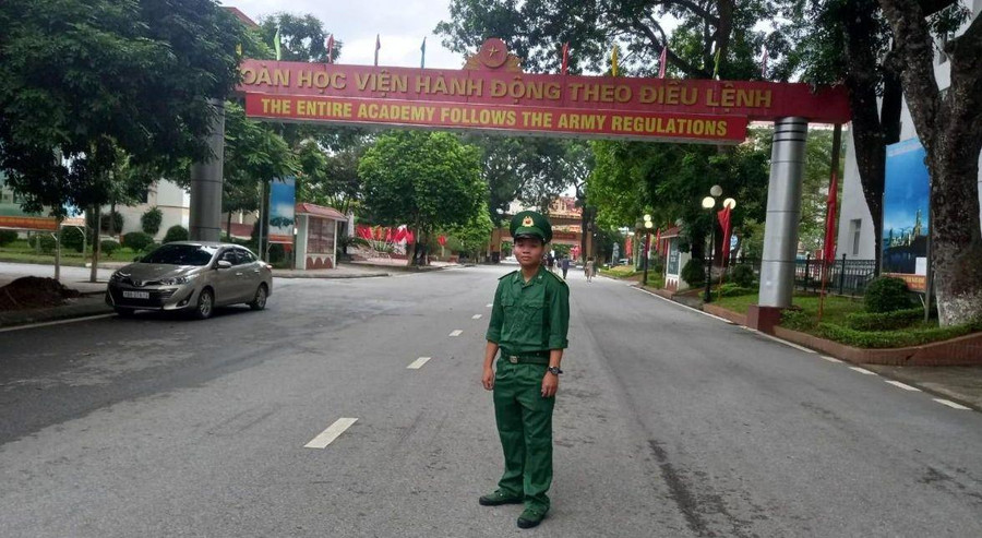 Ước mơ đứng trong hàng ngũ quân đội của Thanh đã trở thành hiện thực.