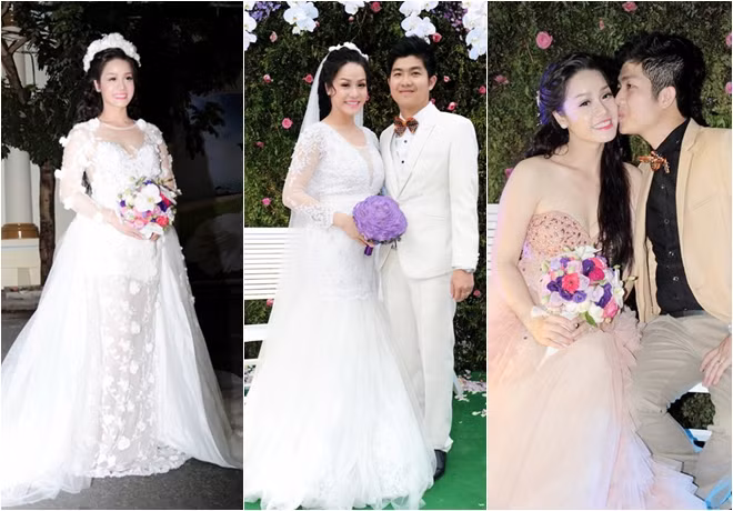 Những bộ váy cưới đẹp như mơ của sao Việt 2014 ảnh 8