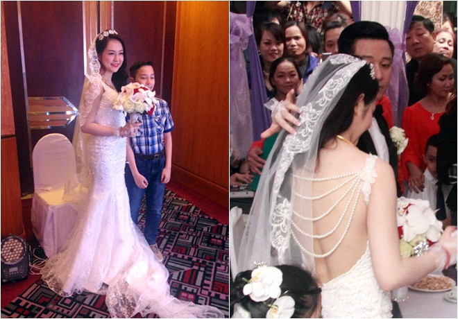 Những bộ váy cưới đẹp như mơ của sao Việt 2014 ảnh 2 Những bộ váy cưới đẹp như mơ của sao Việt 2014 ảnh 2