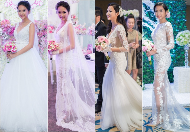 Những bộ váy cưới đẹp như mơ của sao Việt 2014 ảnh 5 Những bộ váy cưới đẹp như mơ của sao Việt 2014 ảnh 5