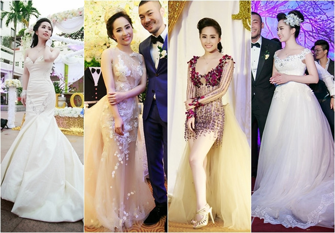 Những bộ váy cưới đẹp như mơ của sao Việt 2014 ảnh 4 Những bộ váy cưới đẹp như mơ của sao Việt 2014 ảnh 4