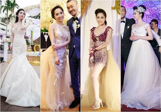 Những bộ váy cưới đẹp như mơ của sao Việt 2014 ảnh 4