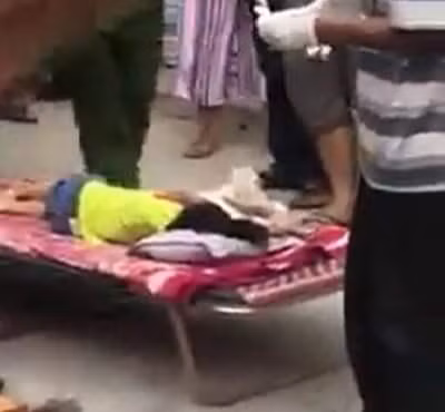 Hiện trường vụ việc (ảnh cắt từ clip)