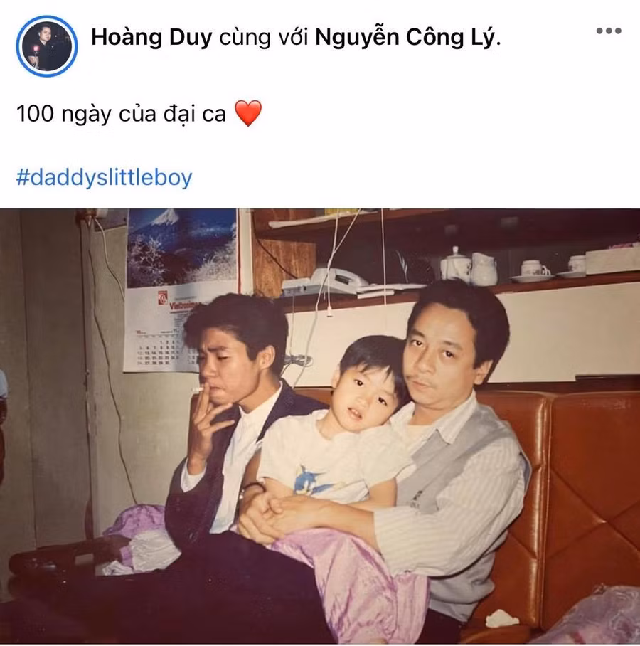 Con trai cả cố NSND Hoàng Dũng chia sẻ bức ảnh nhân 100 ngày mất của bố.