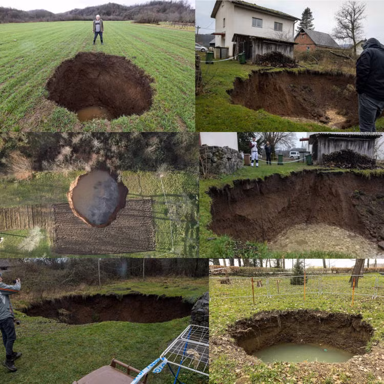 Hàng trăm hố sụt kì lạ xuất hiện sau một trận động đất ảnh 2