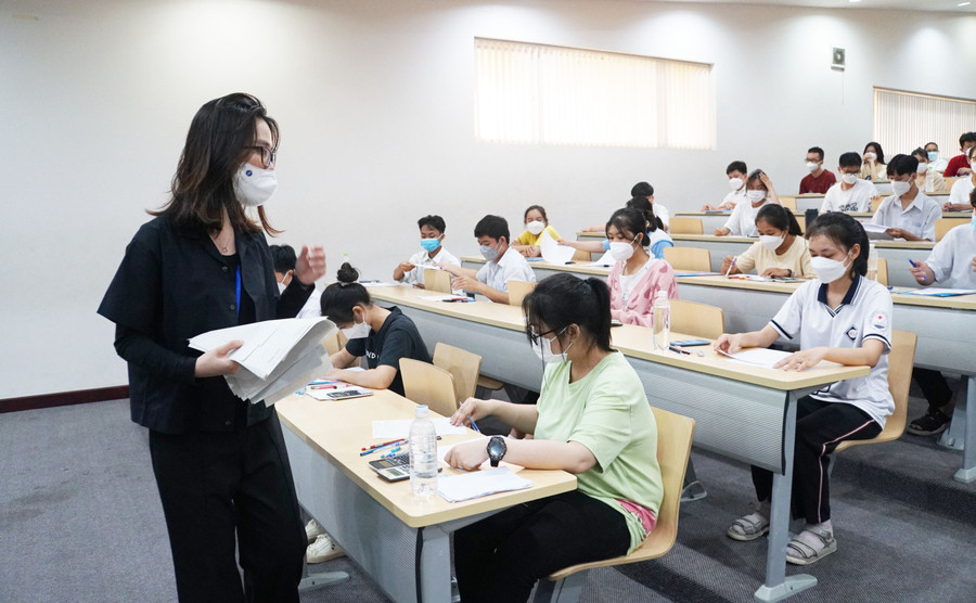 Kỳ thi đánh giá năng lực năm 2022 do Đại học Quốc gia TPHCM tổ chức. Ảnh: TG