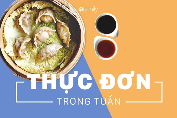 Thực đơn cả tuần chỉ cần in ra là khỏi phải suy nghĩ!