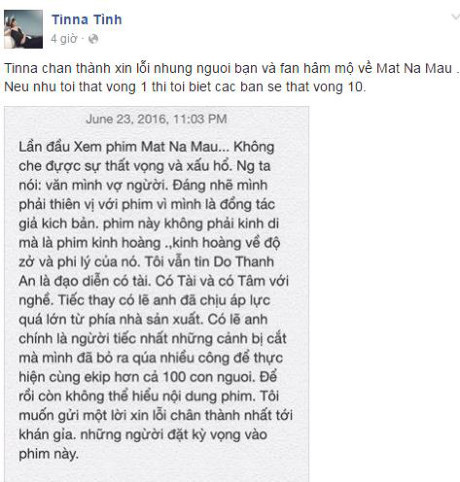 Tina Tình bức xúc ám chỉ Dương Cẩm Lynh Tina Tinh buc xuc am chi Duong Cam Lynh