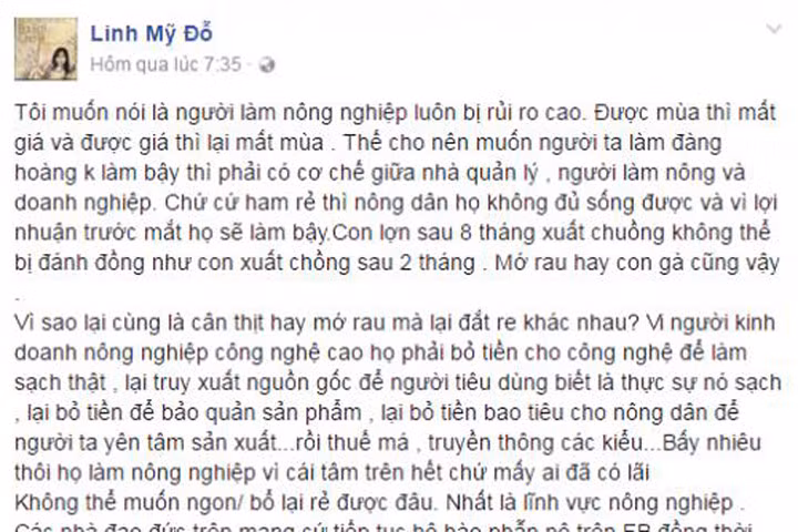 Ca sỹ Mỹ Linh bị chỉ trích nặng nề chỉ vì 1 phát ngôn