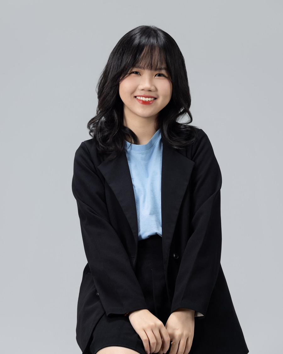 Nguyễn Thị Thảo Vân làm việc tại Công ty cổ phần tư vấn sáng tạo Aurora (Hà Nội). Ảnh: NVCC