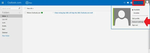 Hướng dẫn sử dụng Outlook bằng e-mail bí danh