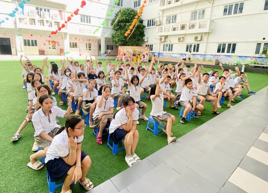 Bà Đàm Bích Thủy cho rằng, trong tương lai, khối giáo dục tư nhân sẽ có đóng góp lớn hơn nữa vào bức tranh Giáo dục Việt Nam. Ảnh tại Hệ thống Trường liên cấp Newton , Tập đoàn Giáo dục EQuest.