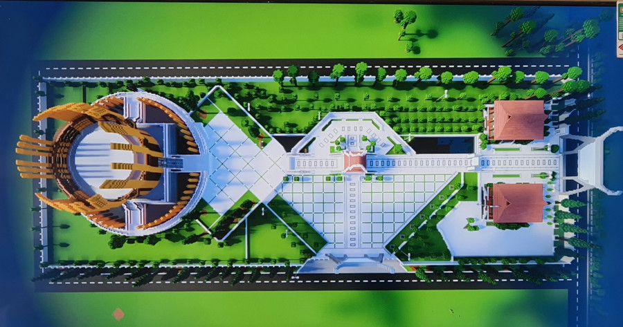 Đền thờ Vua Hùng - một công trình tại Cần Thơ được học sinh tái hiện. Đền thờ Vua Hùng - một công trình tại Cần Thơ được học sinh tái hiện.